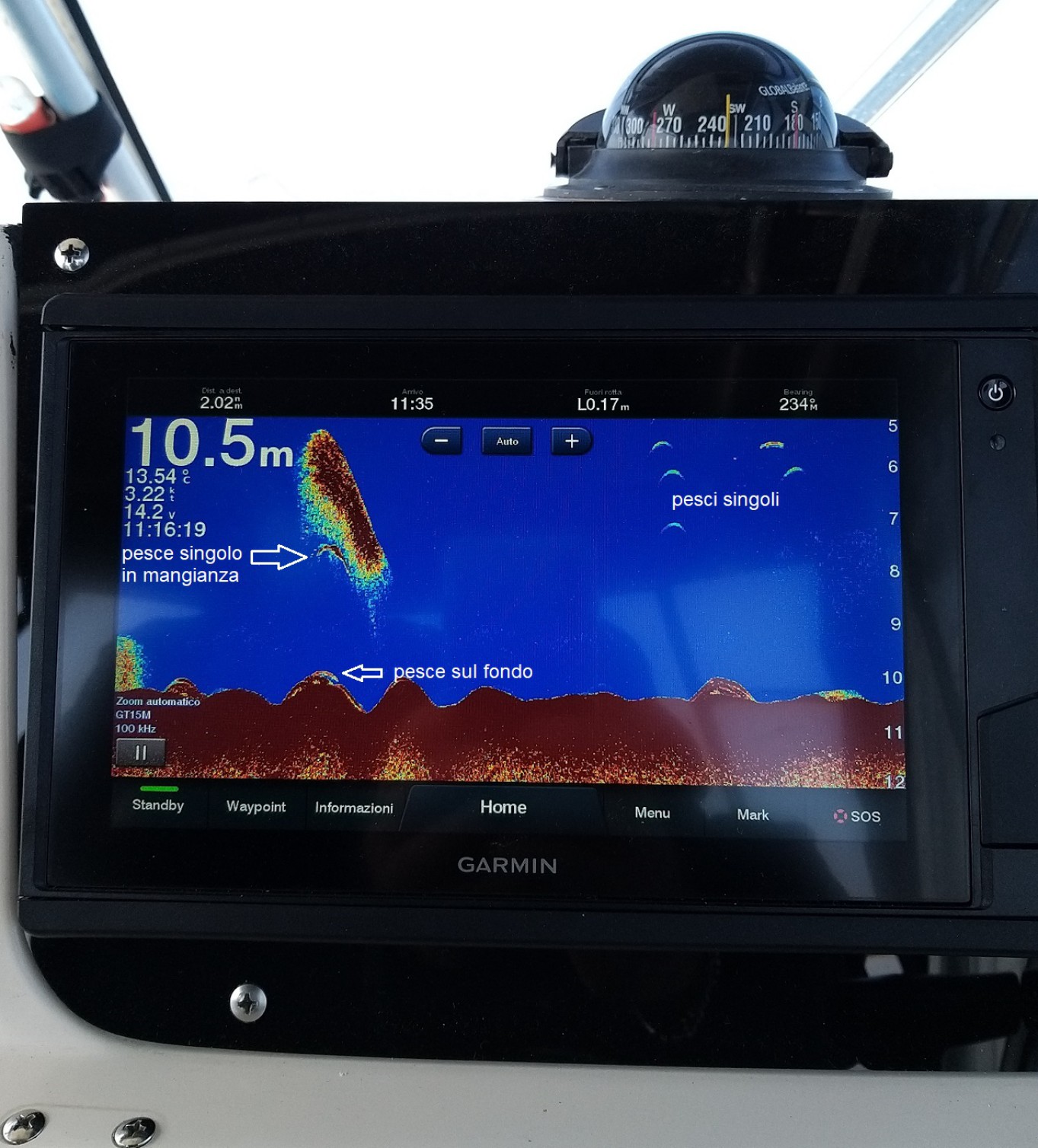 USCITA IN MARE CON GARMIN 922XS PLUS